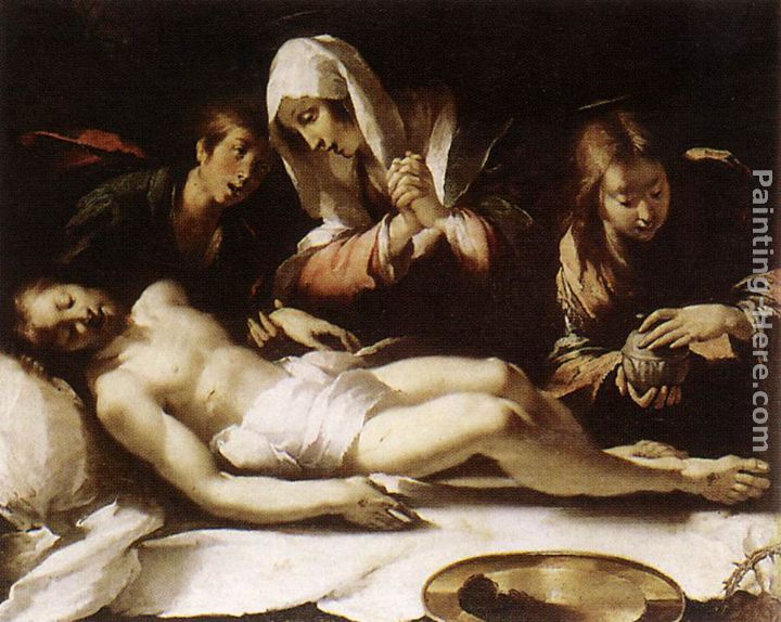 Lamentation over the Dead Christ painting - Bernardo Strozzi Lamentation over the Dead Christ art painting
